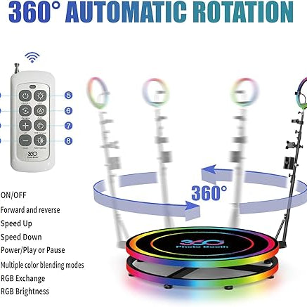 360 Photo Booth with Free Photo Booth APP