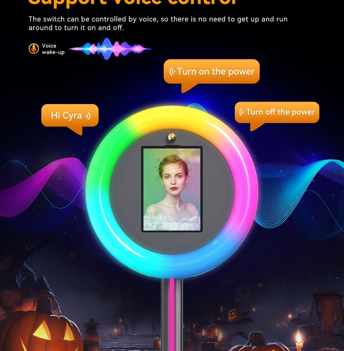 iPad Photo Booth with AI Voice Control & App - Smart 360 Photo Booth