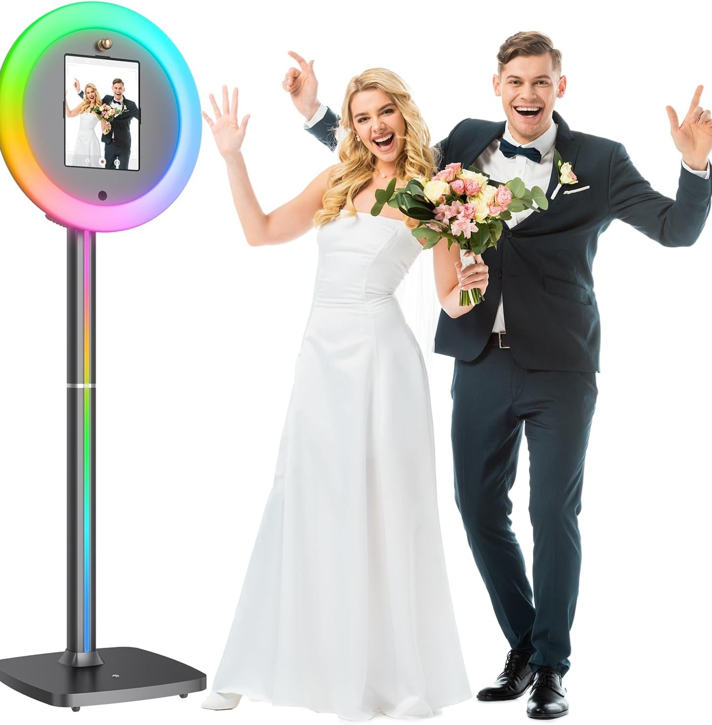 iPad Photo Booth with AI Voice Control & App - Smart 360 Photo Booth