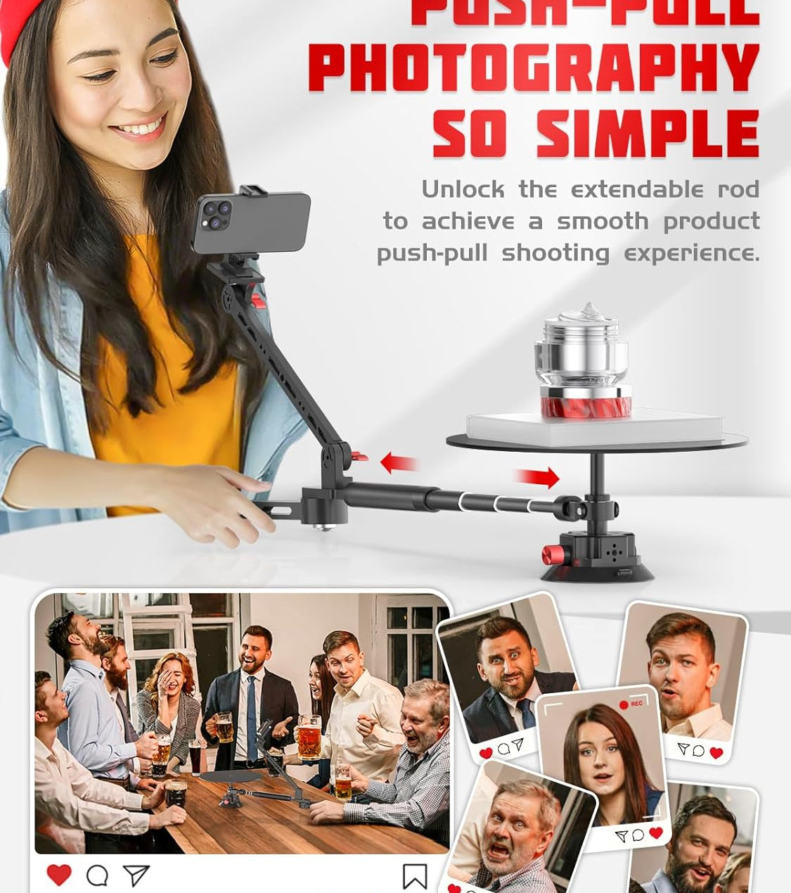 CyraTok 360 Tabletop Camera Spinner – Perfect for Commercial Video Ads